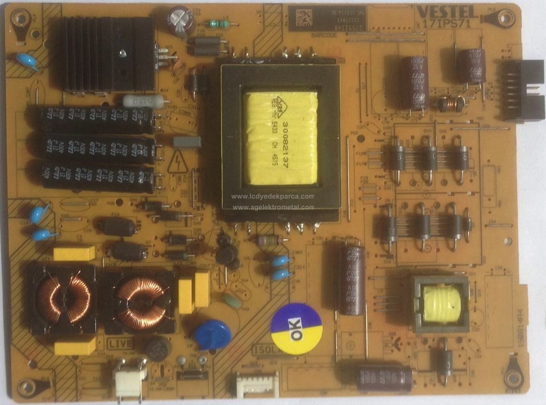 17IPS71 , 23227042 , SEG , 42RA280 , 42SD3100 , D LED , VES420UNDL-2D-N03 , 42FA5800 , FULL HD , Power Board , Besleme Kartı , PSU - 1