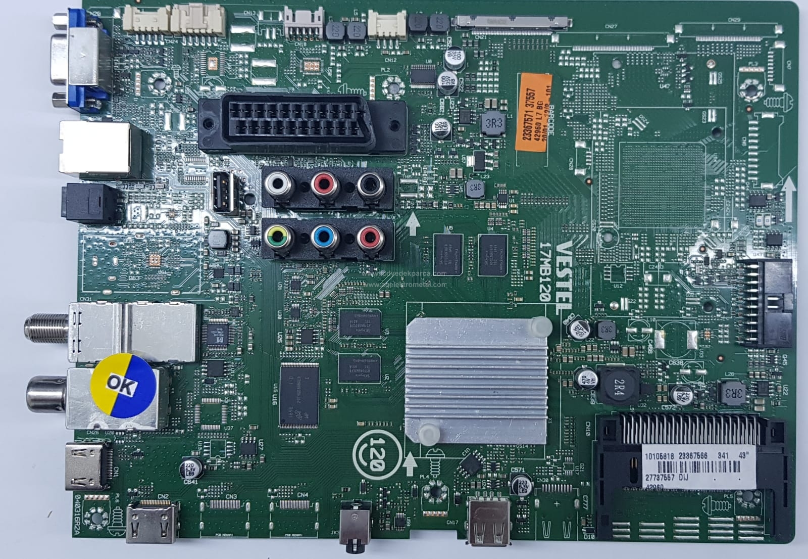 17MB120 , 23367566 , 10105818 , VESTEL , VES430QNDL-2D-U11 , 43UB8600 , Main Board , Ana Kart - 1