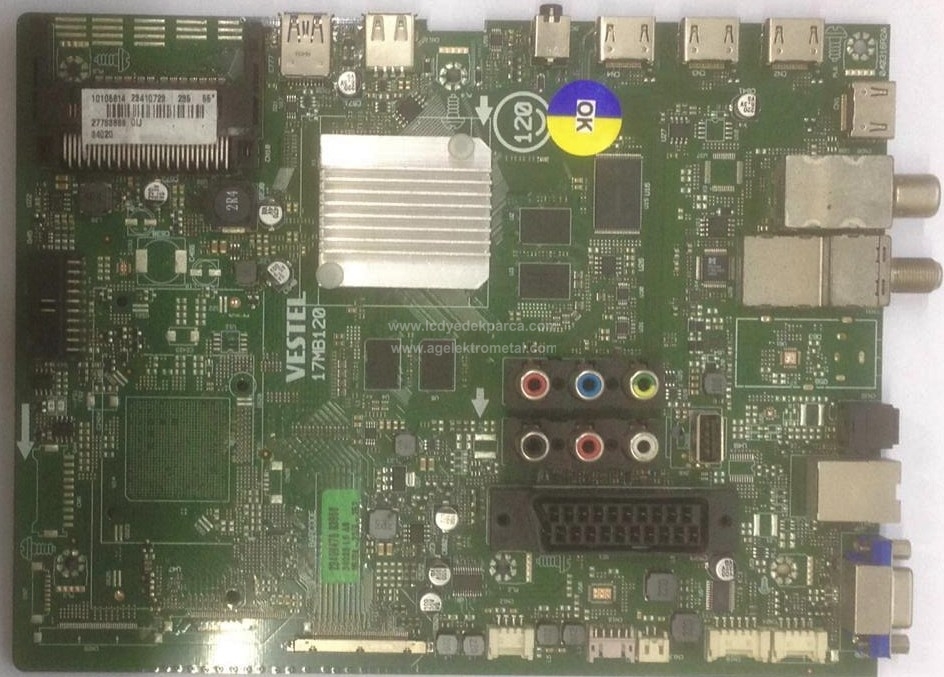 17MB120 , 23410723 , 23409478 , 10105814 , VESTEL , VES550QNDS 2D N12 , 55UA8300 , Main Board , Ana Kart - 1