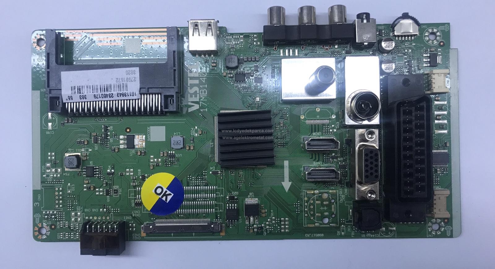17MB140 , 23460179 , 27931572 , VESTEL , 55HL560 , VES550UNDS-2D , Main Board , Ana Kart - 1