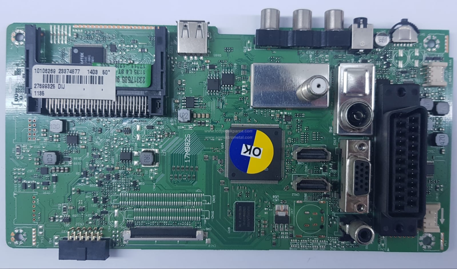 17MB82S , 10106269 , 23374877 , VESTEL , VES500UNDC-2D , 50HL500 , HI-LEVEL , Main Board , Ana Kart - 1