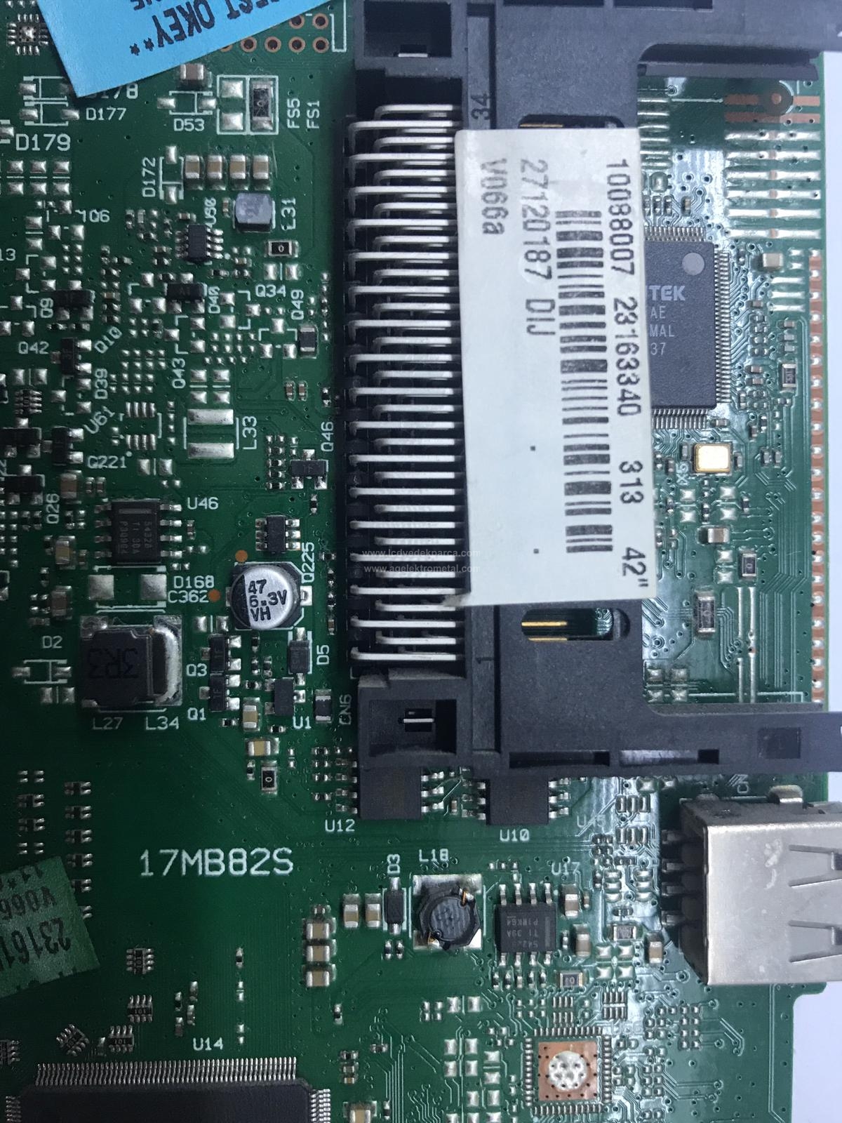 17MB82S , 23163340 , 10088007 , VESTEL , 42PF3022 , D LED , VES420UDL-N01 , Main Board , Ana Kart - 2