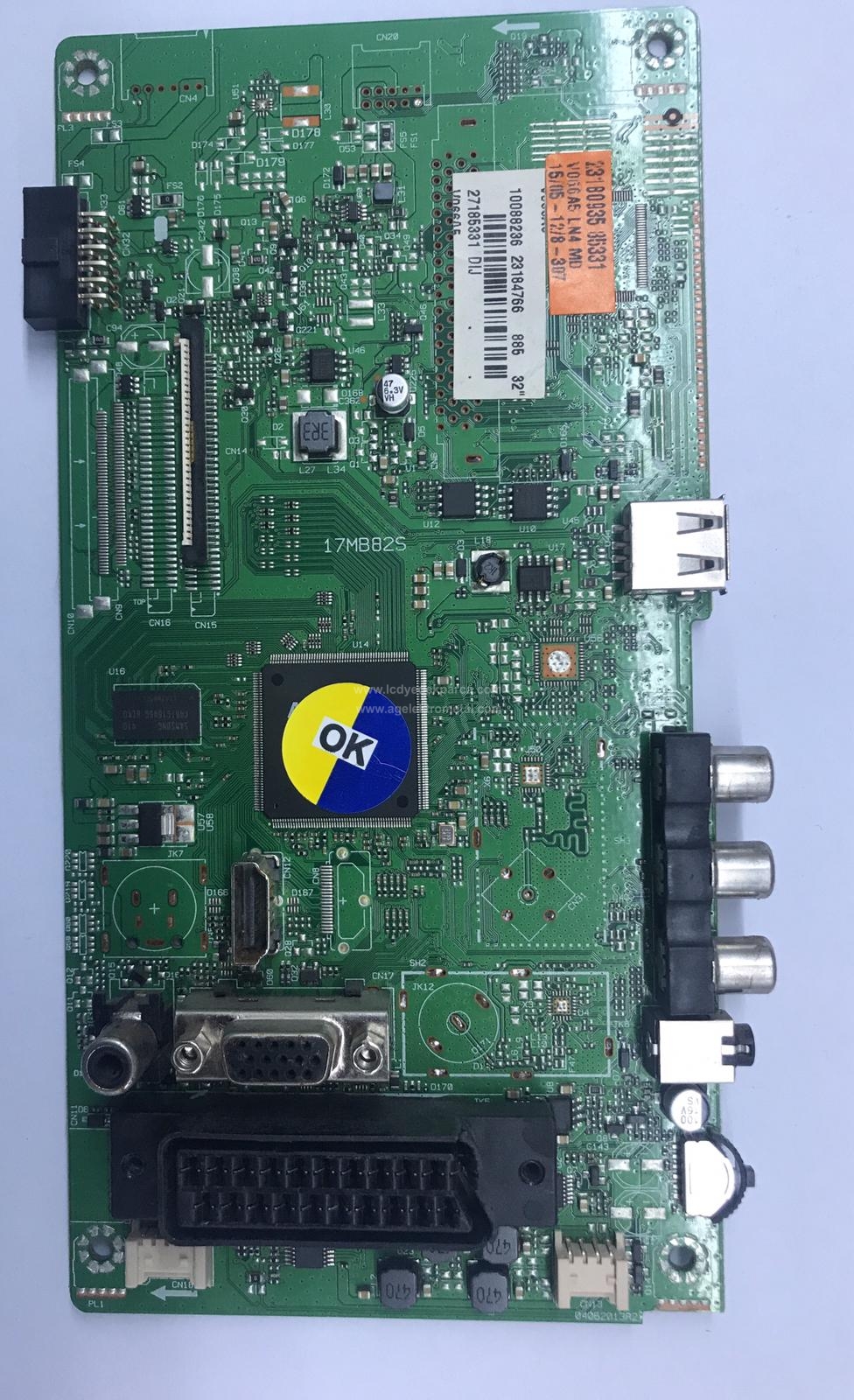 17MB82S , 23184766 , 10088198 , VESTEL , 32 INCH , DIJ , REGAL , LD32H4041M , VES315WNDB-02 , Main Board , Ana Kart - 1