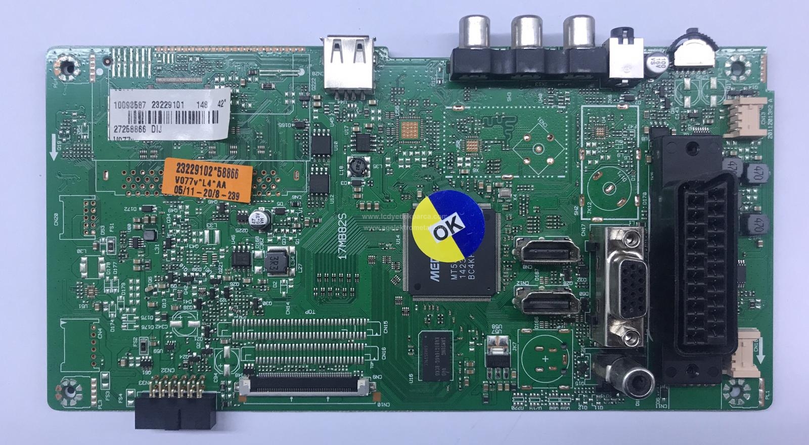 17MB82S , 23229101 , 10093587 , SEG , 42SD3100 , D LED , VES420UNDL-2D-N03 , FULL HD , Main Board , Ana Kart - 1