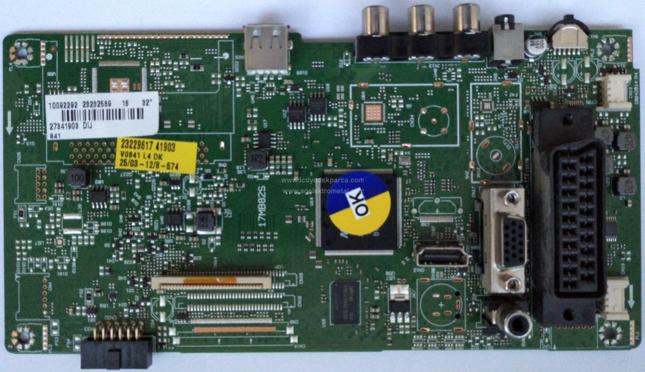17MB82S , 23232589 , VESTEL , VES315WNDB-2D-N02 , 32R2010HM , Main Board , Ana Kart - 1