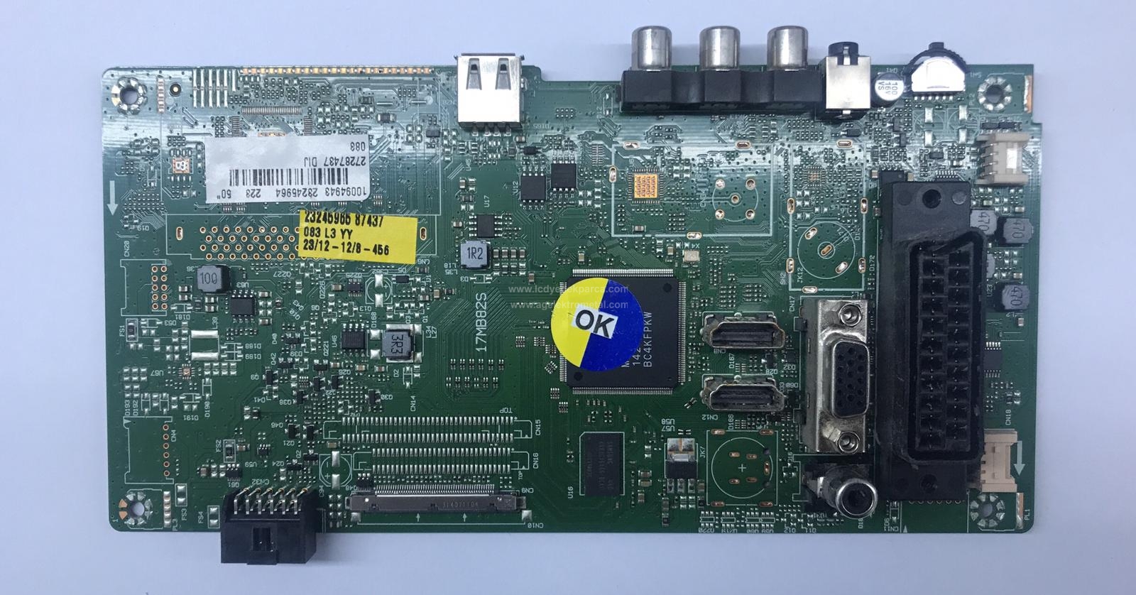 17MB82S , 23245964 , 10094943 , VESTEL , SEG , 50SD3100 , VES500UNDL-N01 , Main Board , Ana Kart - 1