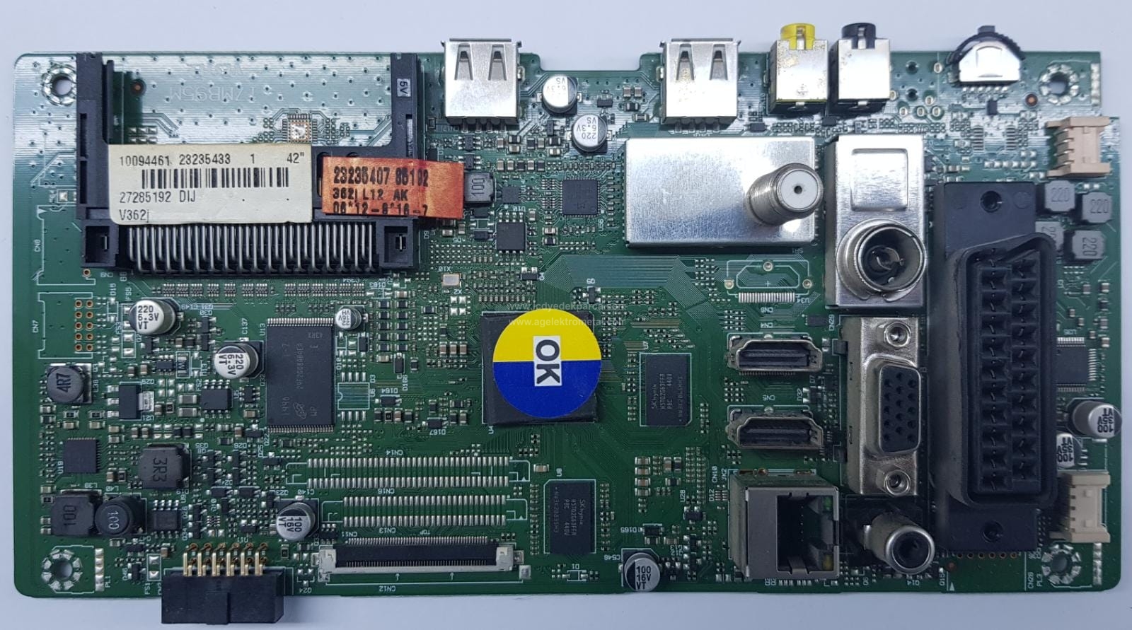 17MB95M , 23235433 , 10094461 , VESTEL , NEXON , 42NX700 , LED , VES420UNDL-3D-N01 , Main Board , Ana Kart - 1