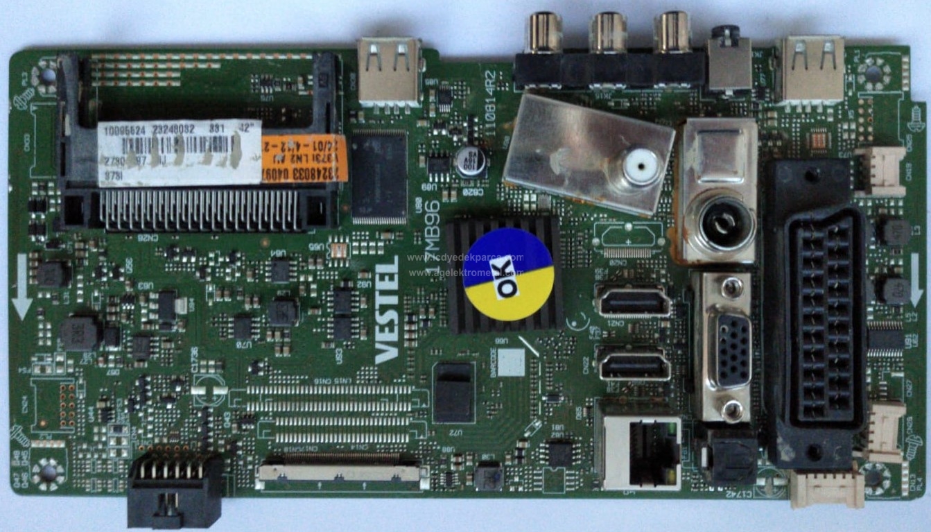 17MB96 , 23248032 , 10095524 , VESTEL , VES420UNDL-N01 , LD42F5141 , Main Board , Ana Kart - 1