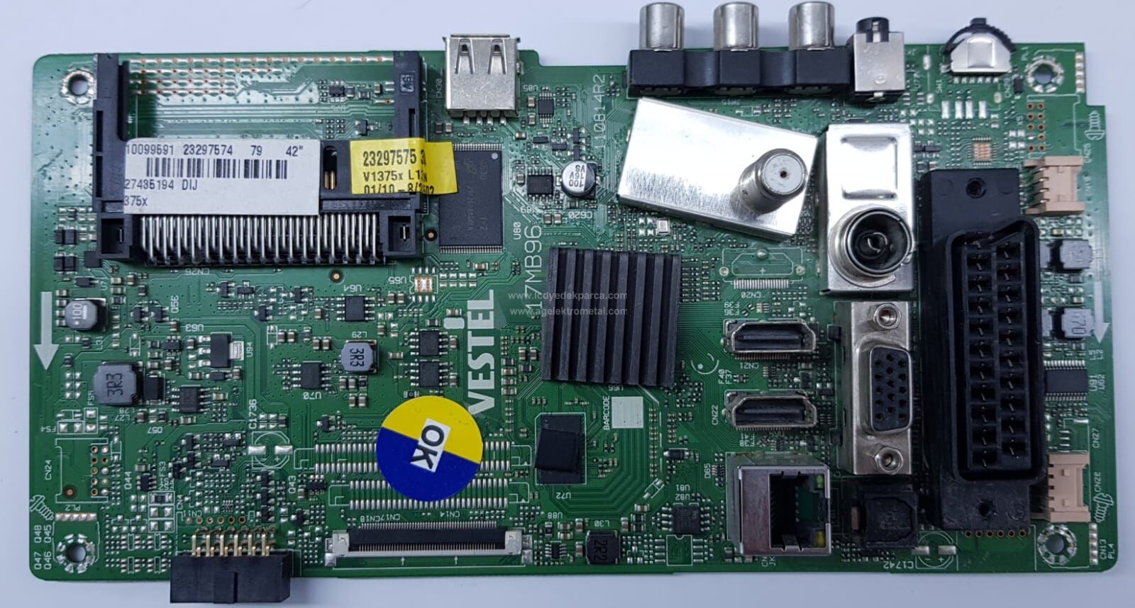 17MB96 , 23297574 , 10099591 , VESTEL , SEG , 42SD6100 , VES420UNDL-2D-N03 , Main Board , Ana Kart - 1