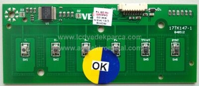 17TK147-1 , VESTEL , KEY SWITCH BOARD PCB KEYPAD , TUŞ TAKIMI - 1