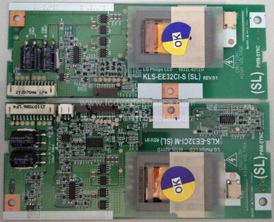 6632L-0211D , MASTER , 6632L-0212D , SLAVE , KLS-EE32CI-M REV01 , LC320W01 SL 06 , Inverter Board - 1