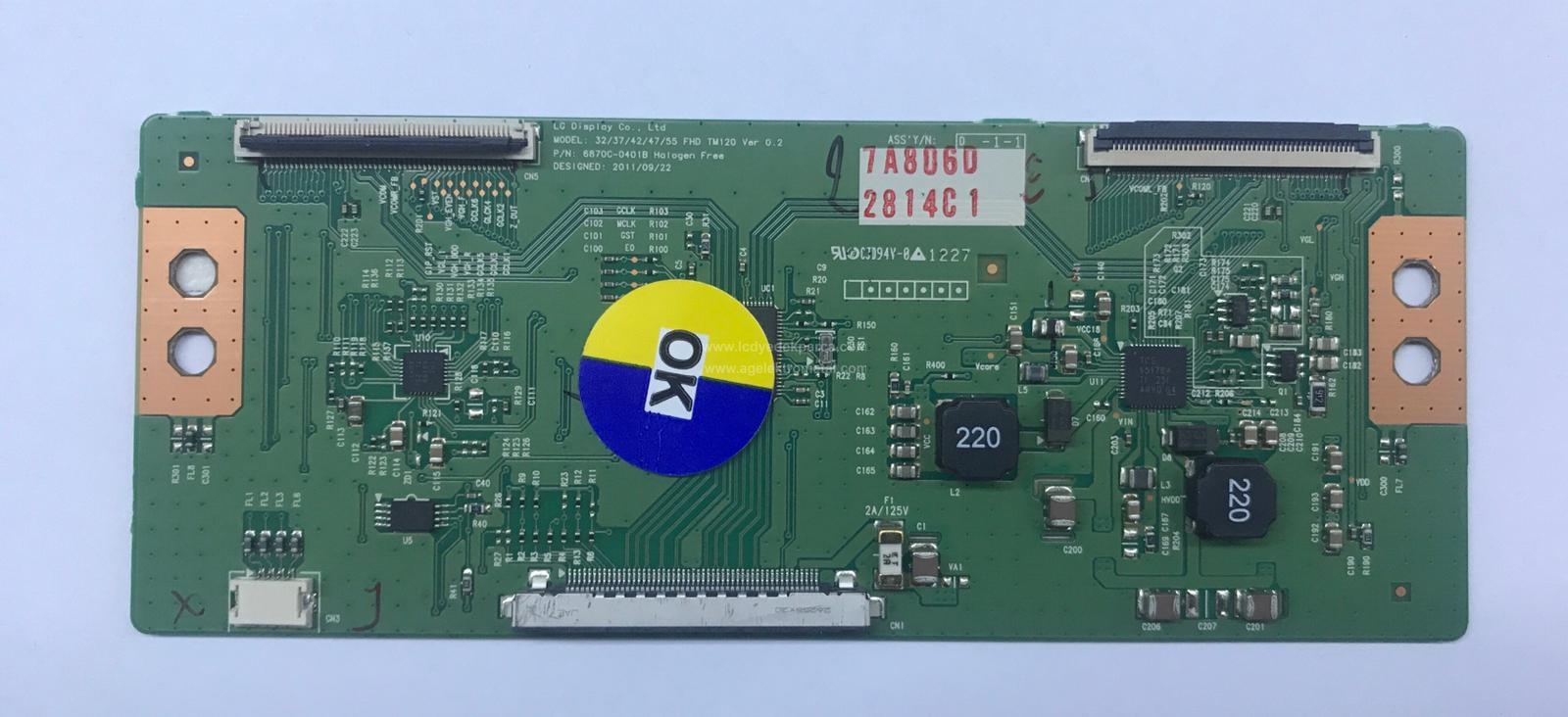 6870C-0401B , 32/37/42/47/55 FHD , LC320EUN-SE-M1 , LC370EUN SE M2 , 37LS5600 , LC Logic Board , T-con Board - 1