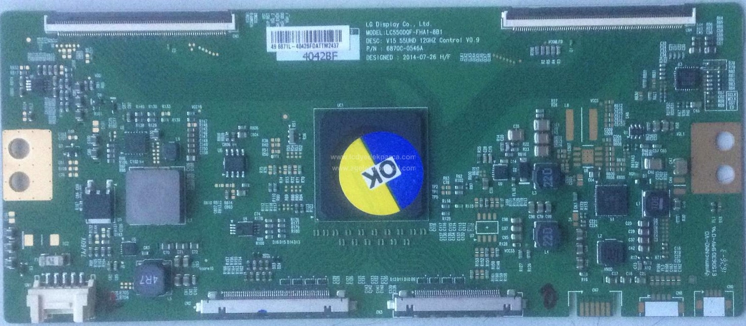 6870C-0546 , A , LG , 49PUS6561 , 55PUS7101 , Logic Board , T-con Board - 1