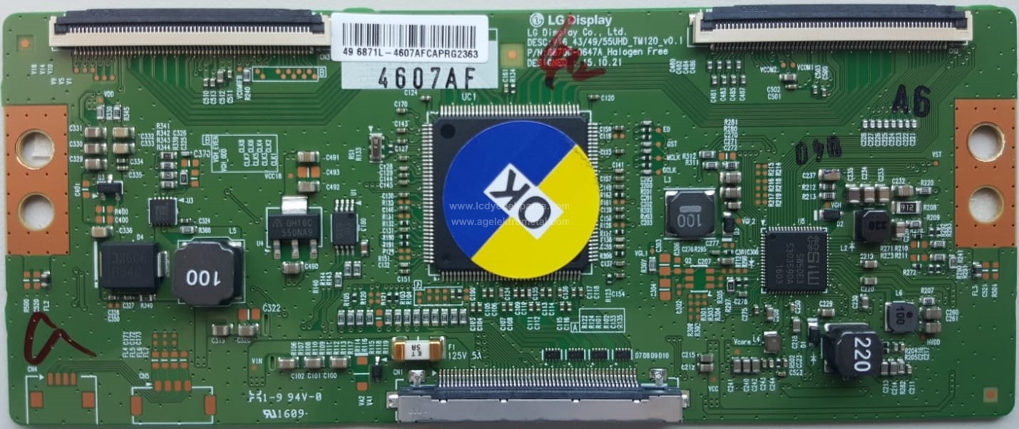 6870C-0647A , LG , LC550EGE FJ M3 , NC490DGE , 49UH610 , Logic Board , T-con Board - 1