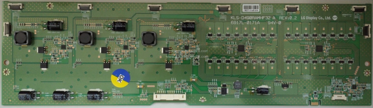 6917L-0171A , KLS-D490RAMHF32 A , REV:0.2 , LD490DUN TH C2 , Led Driver Board , Led Sürücü Kartı - 1