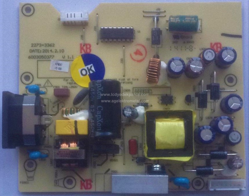 715G6503P01-001-001C , PHILIPS , 193V5L , Power Board , Besleme Kartı , PSU - 1