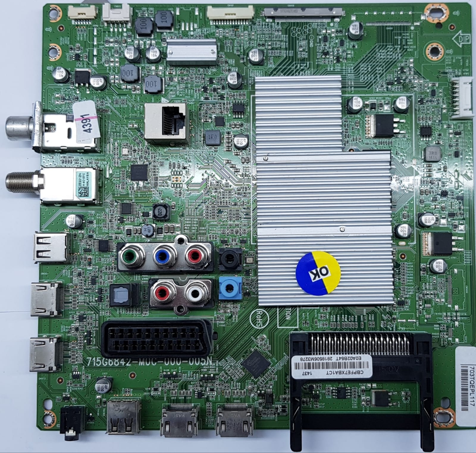 715G6842-M0C-000-005N , PHILIPS , 50PUK6809 , V500DK2-KS1 , Main Board , Ana Kart - 1