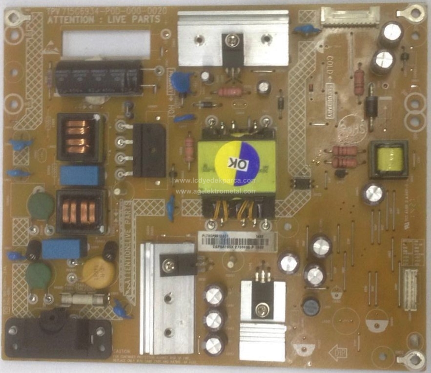 715G6934-P0D-000-0020 , PHILIPS , 40PFK4009/12 , Power Board , Besleme Kartı , PSU - 1