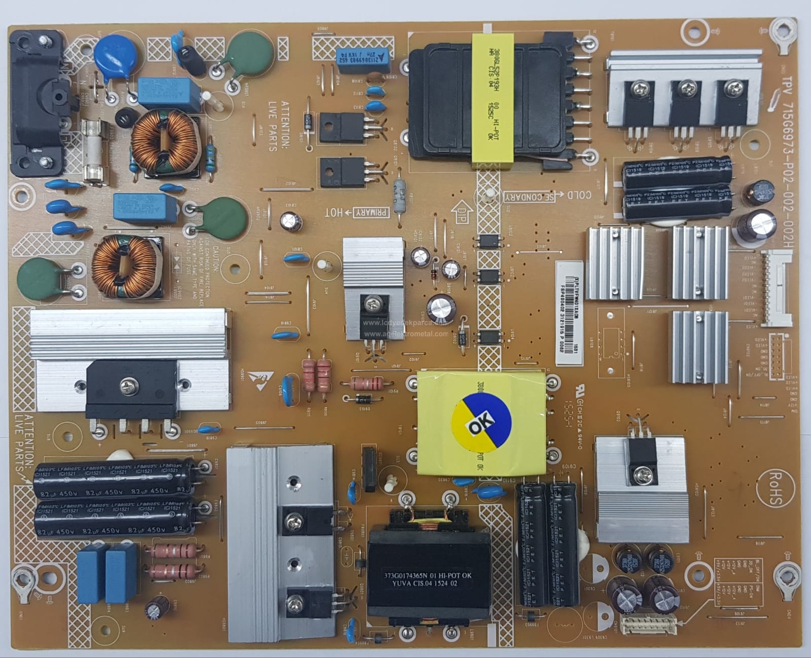 715G6973-P04-002-002H , PHILIPS , 55PUS8109 , TPT550U2-EQYSHM.G , Power Board , Besleme Kartı , PSU - 1