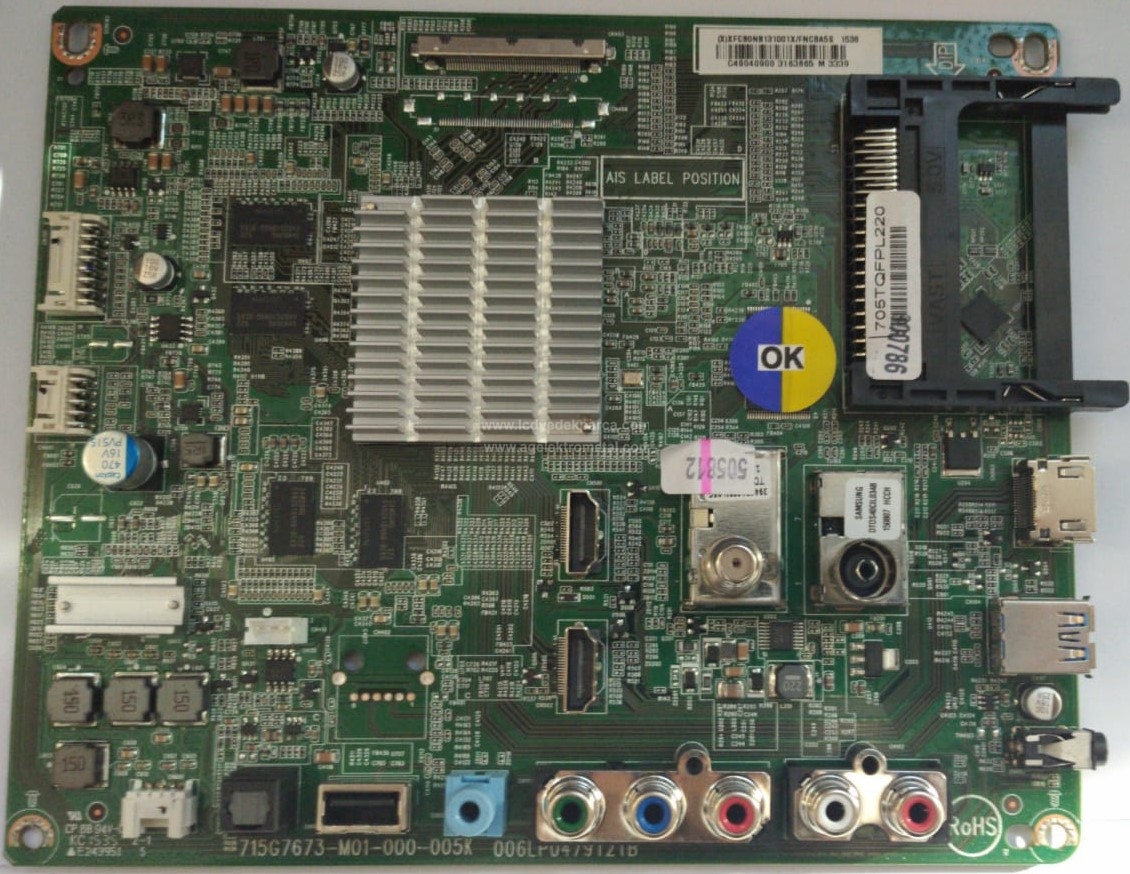 715G7673-M01-000-005K , 006LP0479121B , PHILIPS , 43PUK4900 , TPT430U3 , Main Board , Ana Kart - 1