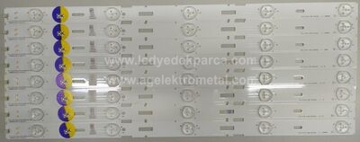ARÇELİK , A40-LB-5433 , B40-LB-5433 , G40-LB-5433 , A40-LB-6436 , B40-LB-6436 , AL40-LB-M520 , 057D40-B50 , ARÇELİK_40_ARTEMİS_4X5+4X5_3030C_5S1P , ZMC60600-AA , 8 ADET LED ÇUBUK - 1