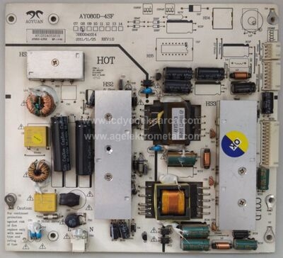 AY080D-4SF08 , REV:1.0 , 3BS0041014 , SKYTECH , ST-4030 , V390HK1-LS5 , Power Board , Besleme Kartı , PSU - 1