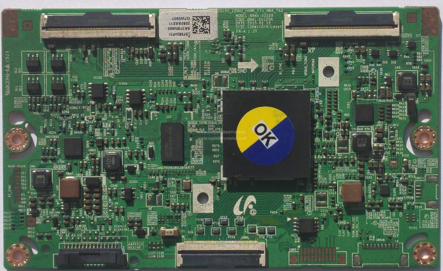BN95-02060A , BN41-02229A , SAMSUNG , 15Y_STV55MB4SR2LV0.4 , CY-WJ055CGLV1H , 55J6370 , Logic Board , T-Con Board - 1