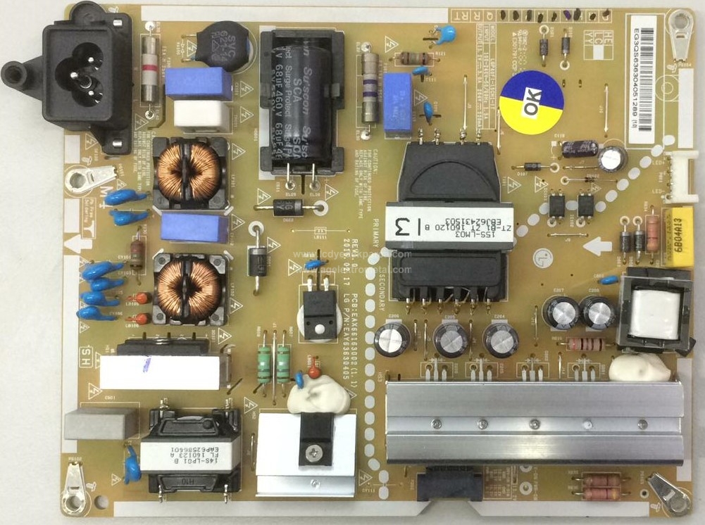 EAX66163002 , 1.1 , EAY63630405 , LG , 40MB27HM-P , HC400DUN VCKNB 214X , Power Board , Besleme Kartı , PSU - 1