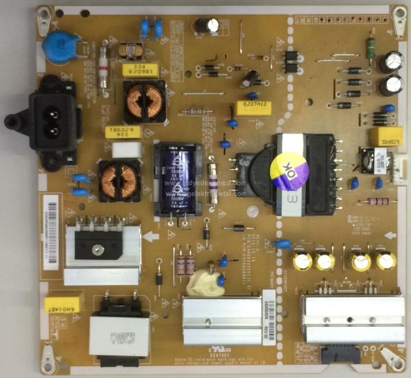 EAX66923201 , (1.4) , EAY64388811 , LPG49LIU-16CH1 , LG , NC490DGE , 49UH610N , Power Board , Besleme Kartı , PSU - 1