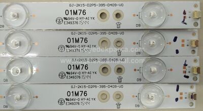 GJ-2K15-D2P5-395-D409-V0 , PHILIPS , 40PUK6400 , TPT400UA-DJQS5.N , REV:SM1A , 4 ADET LED ÇUBUK - 2