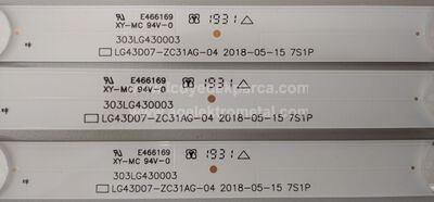 LG INNOTEK DRT 43INCH 430ML_A-TYPE , LED_ARRAY_REV0.0_180514 , 3PCM00789A , 303LG430003 , LG43D07-ZC31AG-04 , 2018-05-15 7S1P , LC43490086A , HC430DGG-SLWL3-9111 , 3 ADET LED ÇUBUK - 2