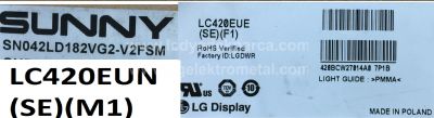 LG , LC420EUN SE M1 , LC420EUE SE F1 , 42LM615S , 42LM620S , 42LM5700 , 42PFL3527H , 42LT360 , 42PF7050 , 42PF5045 , 42PFL3507K , 42pfl4307 , SUNNY , SN042LD182VG2-V2FSM , 42 V12 EDGE REV1.1 ,6922L-0016A , 1 ADET LED ÇUBUK - 2
