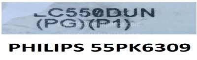LG , LC550DUN PG P1 , PHILIPS , 55PFK6309 , 55 V14 DRT REV0.0 , 12 ADET LED ÇUBUK - 2