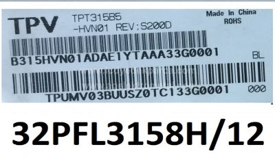 PHILIPS , TPT315B5-HVN01 , 32PFL3158 , H/12 , 31.5 2K13 32PCS-C2 , 4 ADET LED ÇUBUK - 2
