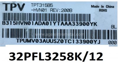 PHILIPS , TPT315B5-HVN01 , 32PFL3258 , K/12 , 31.5 2K13 32PCS-C2 , TPT315B5-HVN01 , 4 ADET LED ÇUBUK - 2