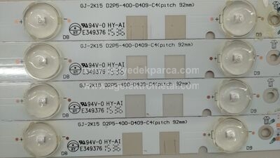 PHILIPS , 40PFK4100 , 40PFK6510 , 40PFK5500 , 40PFK4101 , TPT400LA-HN02.S , TPT400LA-HF07.S , GJ-2K15 D2P5-400-D409-C2 , GJ-2K15 D2P5-400-D409-C4 , 4 ADET LED ÇUBUK - 2