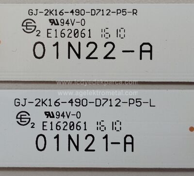 PHILIPS , TPT490U2-EQLSH A.G , 49PUS6401 , 49PUS6561 , GJ-2K16-490-D712-P5-R , GJ-2K16-490-D712-P5-L , 49PUS6101 , 14 ADET LED ÇUBUK - 2