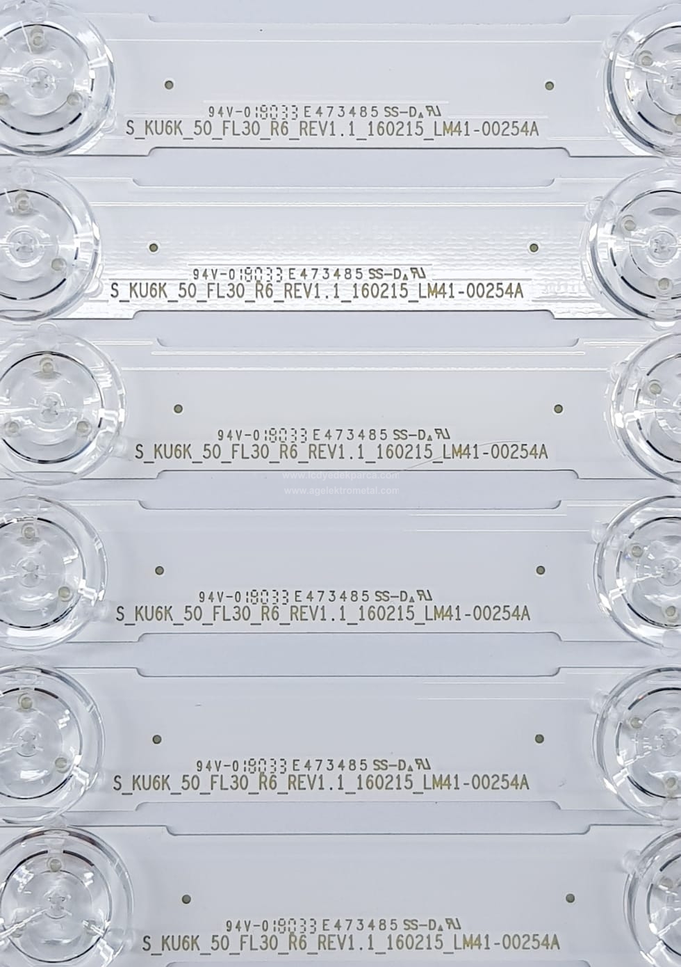 SAMSUNG , CY-GK050HGNV1H , CY-GK050HGNV5V , CY-GK050HHNV7V , V6DU-500DCB-R2 , V6DU-500DCA-R2 , S_KU6K_50_FL30 , LM41-00254A , LM41-00253A ,50KU7000, UE50MU7000 , CY-GK050HHNV7H , BN95-04621A , ORJİNAL , 12 ADET LED ÇUBUK - 2
