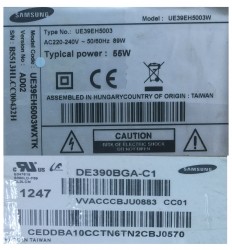 SAMSUNG , DE390BGA-C1 , UE39EH5003 , D1GE-390SCA-R1 , 39-3535LED-60EA-L , D1GE-390SCB-R1 , 39-3535LED-60EA-R , 10 ADET LED ÇUBUK - 2