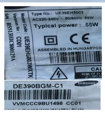 SAMSUNG , DE390BGM-C1 , UE39EH5003 , D1GE-390SCA-R1 , 39-3535LED-60EA-L , D1GE-390SCB-R1 , 39-3535LED-60EA-R , 10 ADET LED ÇUBUK - 2