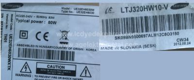 SAMSUNG , LTJ320HW10-V , UE32EH6030 , 32F-3535LED-40EA , D1GE-320SC1-R3 , 4 ADET LED ÇUBUK - 2