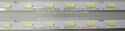 V8N1-430SM0-R0 , V8N1-430SMO-R0 , BN95-05715A , CY-NN043HGHV1H , CY-NN043HGAVCH , 2 ADET LED ÇUBUK - 2