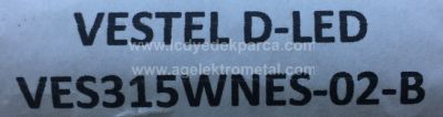 VESTEL , VES490UNDL-2D-N01 , 49DLED_A-TYPE_REV00 , 49DLED_B-TYPE_REV00 , 7 ADET LED ÇUBUK - 2