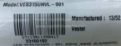 VESTEL , VES315WNVL-3D-S01 , 32INCH SNB 7020PKG 48EA REV0.6 131106 , 1 ADET LED ÇUBUK - 2
