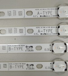 VESTEL , 43R5900 , VES430UNDL-2D-N12 , VESTEL 430DRT VNB A-TYPE , VESTEL 430DRT VNB B-TYPE , 43 FHD , 4 ADET LED ÇUBUK - 2