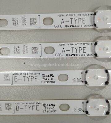 VESTEL , 43R5900 , VES430UNDL-2D-N12 , VESTEL 430DRT VNB A-TYPE , VESTEL 430DRT VNB B-TYPE , 43 FHD , 4 ADET LED ÇUBUK - 2