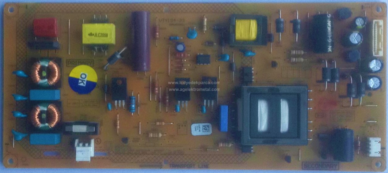 VTY194-33 , ZGR140 , ZKD140 , ARÇELİK , G48L5531 , 057D48-A59 , B48-LW-5533 , Power Board , Besleme Kartı , PSU - 1