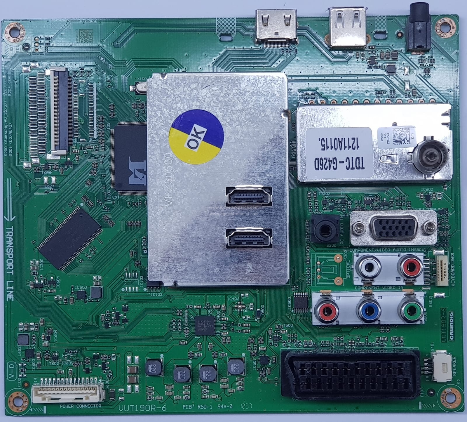 VUT190R-6 , E5PHZZ , ARÇELİK , T315HW04 VD , Main Board , Ana Kart - 1